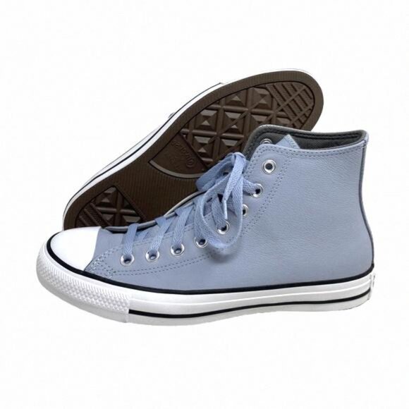 Converse Chuck Taylor High Leather Heirloom Silver A05594C Shoes Casual Women's - Picture 7 of 9